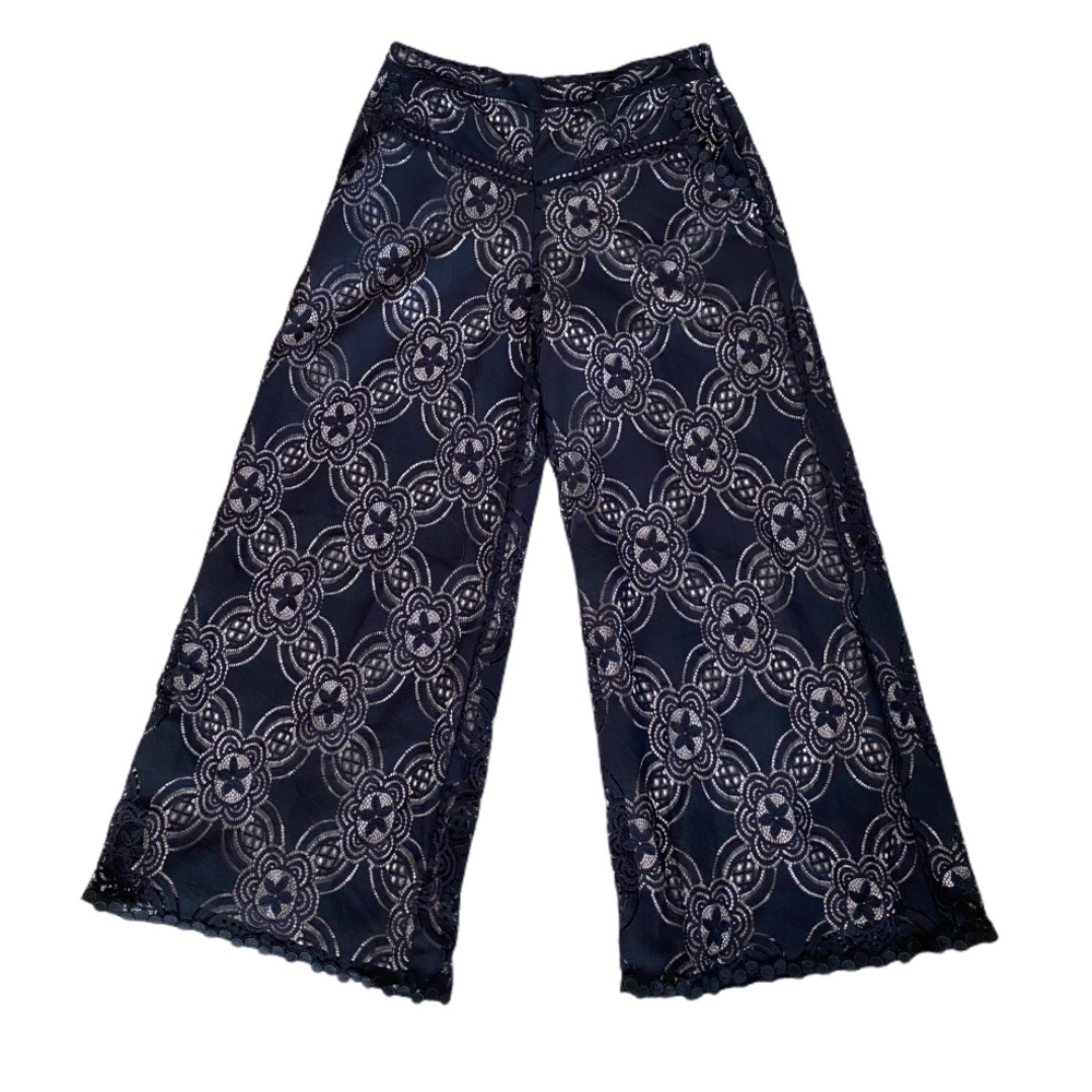 Flannel AUS Bohemian Black Lace Pants